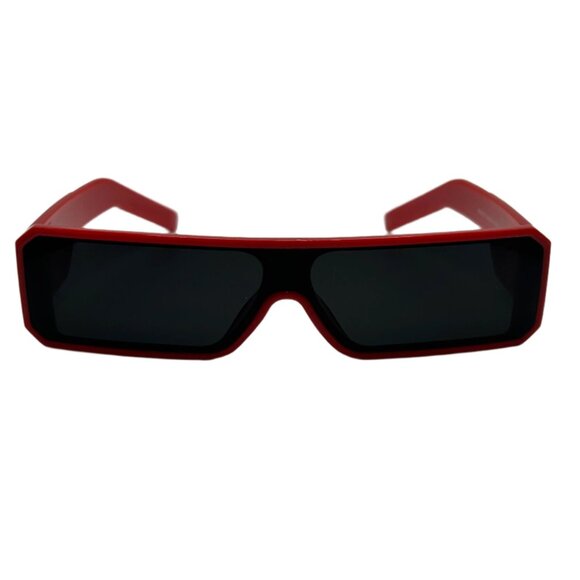 7010 | Red Flat Top Sunglasses - Picture 1 of 5